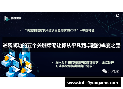 逆袭成功的五个关键策略让你从平凡到卓越的蜕变之路